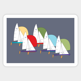 Flying Dutchman Sailboats Racing Magnet